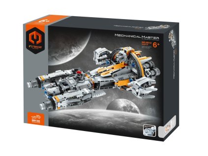Stavebnice iM.MASTER vesmírná loď s mechanickým pohonem plast 955 dílků v krabici 35x27x7cm