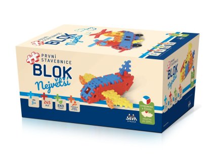Stavebnice BLOK Největší plast 245ks v krabici 27x38x18cm