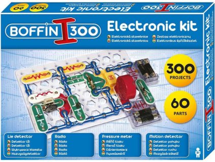 BOFFIN I. 300 Elektronická stavebnice 300 projektů 60 součástek na baterie