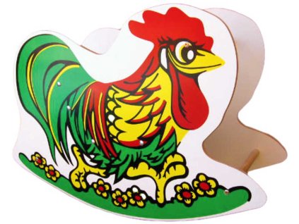 DŘEVO Houpadlo KOHOUT houpací *DŘEVĚNÉ HRAČKY*