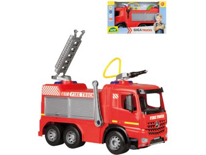 LENA Auto Mercedes hasiči odstrkovadlo stříká vodu 65cm odrážedlo Arocs 2158