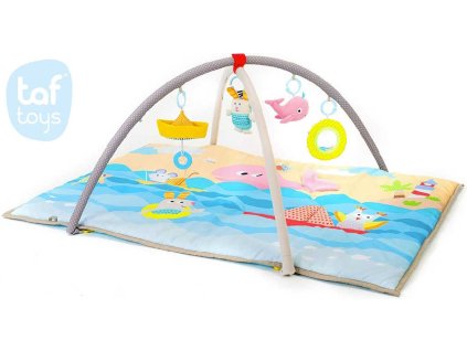 TAF TOYS Baby deka moře hrací koberec s hrazdou s aktivitami pro miminko