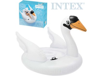 INTEX Labuť velká nafukovací s úchyty 194x152x147cm obří matrace do vody 56287