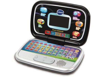 Vtech První notebook dětský zábavný počítač s aktivitami na baterie černý CZ Zvuk