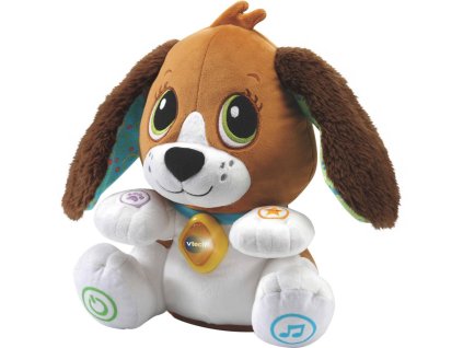 VTECH Chytrý pejsek naučný interaktivní opakuje slova na baterie CZ Světlo Zvuk
