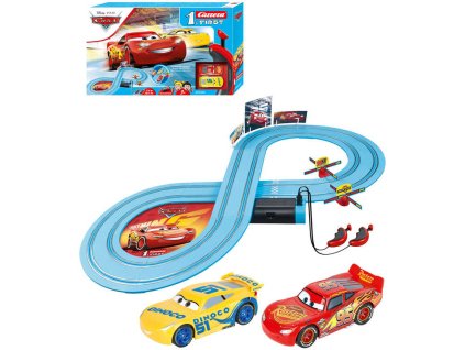 CARRERA 1 First Autodráha 2,4m 2 auta Cars Power Duell 1:50 na baterie