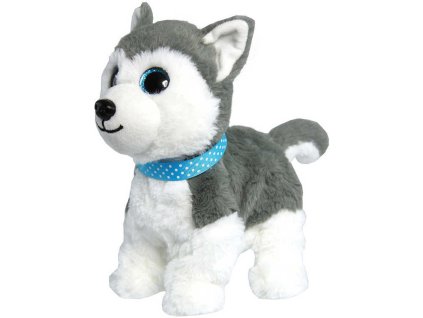 EP Line PLYŠ Hafící II Pejsek interaktivní Maxík Husky 13 povelů na baterie Zvuk