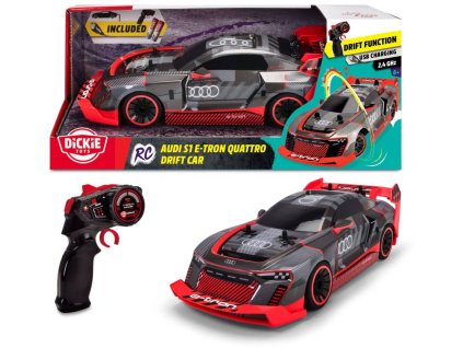 DICKIE RC Auto Audi S1 E-Tron Quattro na vysílačku 2,4GHz Turbo na baterie