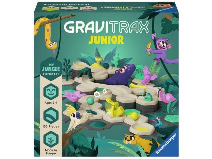 RAVENSBURGER Stavebnice GraviTrax Junior Startovací sada Džungle koulodráha