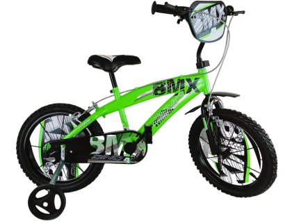 ACRA Kolo DINO BIKES BMX 12" chlapecké zelené balanční kolečka CSK5125