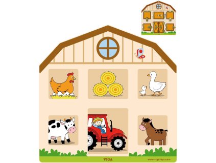 VIGA DŘEVO Zamykání a odemykání baby motorická hra *DŘEVĚNÉ HRAČKY*