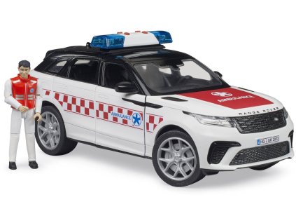 BRUDER 02885 Auto Range Rover Velar ambulance model na baterie Světlo Zvuk