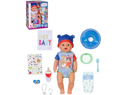 ZAPF BABY BORN Panenka Jonas 43cm miminko s 10 funkcemi set s doplňky