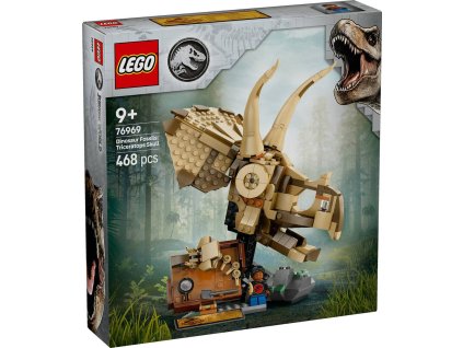 LEGO JURASSIC WORLD Dinosauří fosilie: Lebka triceratopse 76969 STAVEBNICE