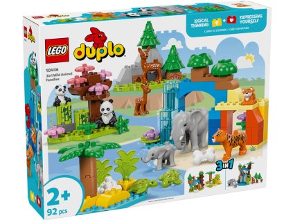 LEGO DUPLO Rodinky divokých zvířat 3v1 10446 STAVEBNICE