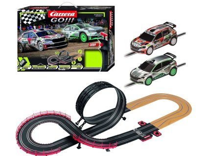 CARRERA Autodráha GO!!! Škoda Rally 4,9m 158x68cm na trafo