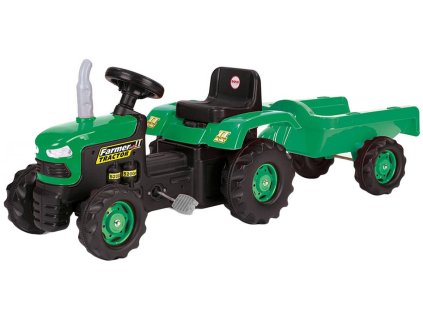 DOLU Traktor šlapací set s vlečkou 173x53x45cm zelený plast