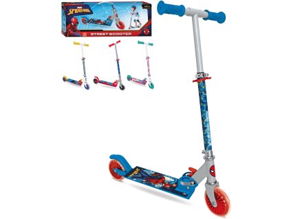 MONDO Koloběžka dětská skládací Alu 181 Street Scooter Spiderman 4 barvy