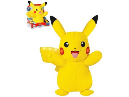 PLYŠ Pikachu interaktivní III Pokémon s funkcemi na baterie Světlo Zvuk