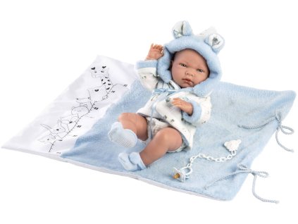 LLORENS Panenka realistická New Born Nico miminko chlapeček 40cm