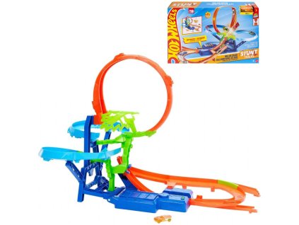 MATTEL HOT WHEELS Stunt Tracks srážka ve vzduchu set s autíčkem
