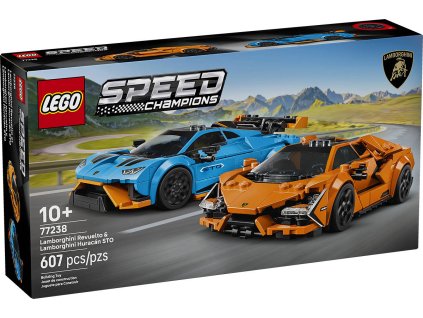 LEGO SPEED CHAMPIONS Auto Lamborghini Revuelto a Huracán STO STAVEBNICE