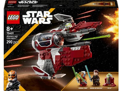 LEGO STAR WARS Ahsoka a jediská stíhačka Interceptor 75401 STAVEBNICE