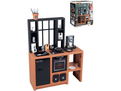 SMOBY Kuchyňka Loft moderní dětské kuchyňské studio s nádobím a doplňky