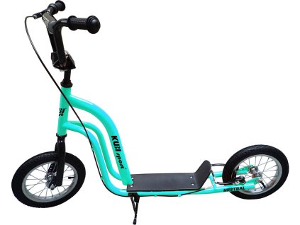 KUBISPORT Koloběžka dětská Mistral 12" tyrkysová nafukovací kola