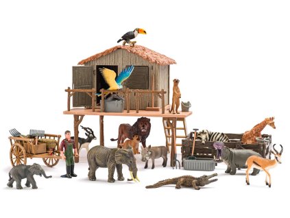 FAUNICA Herní set FAUNICA 94060 AFRIKA ZÁCHRANNÁ STANICE