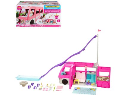 MATTEL BRB Barbie auto karavan snů herní set s obří skluzavkou