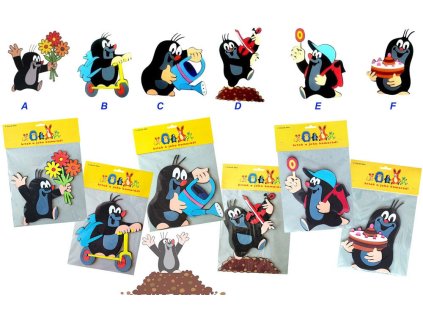 Pěnová dekorace Krtek