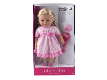 Dolls World - Panenka Charlotte 36 cm, s hřebínkem