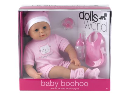 Dolls World - Panenka baby boohoo 46 cm - pláče + skutečné slzy