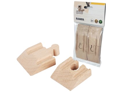 BABU vláčky - Kolej rampa 4 cm, 4ks