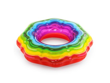 BESTWAY 36163 - Nafukovací kruh duhový Ribbon™ Ø 115 cm