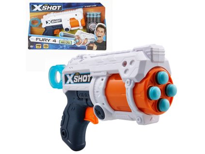 X-SHOT EXCEL Fury 4 s otočnou hlavní a 16 náboji