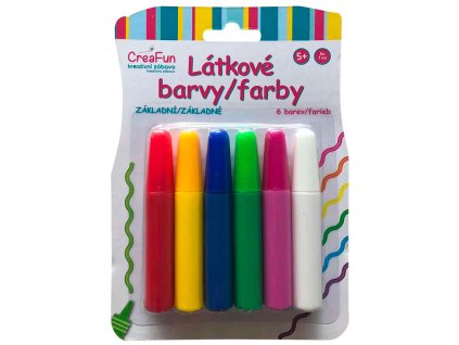 CreaFun - Látkové barvy - sada základní 6 (42ml)