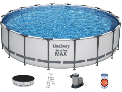 BESTWAY 56462 - Bazén s konstrukcí Steel Pro Max 549 x 122 cm + kartušová filtrace