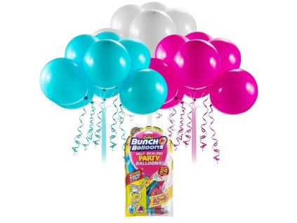 Zuru - Party balónky (růžová, tyrkysová, bílá)