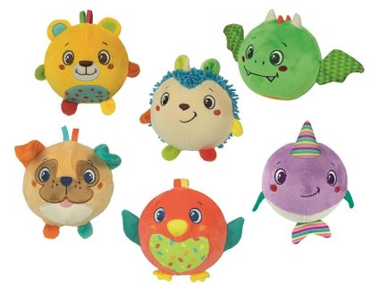 Baby Clementoni - Soft Animal Friends - Dotkněte se, zmáčkněte, zatřeste! - více druhů