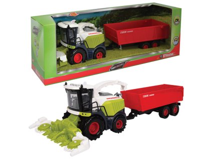 FARM SERVICE - Kombajn s valníkem na obilí se zvuky a světly