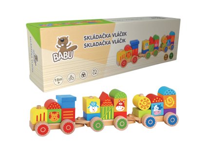 BABU - Skládačka vláček