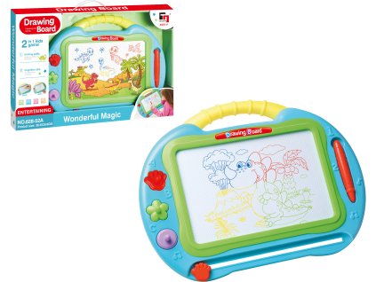 Kreslící tabulka kufřík 2v1 - oboustranná