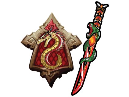 Meč a štít SAMURAJ - DRAK a HAD