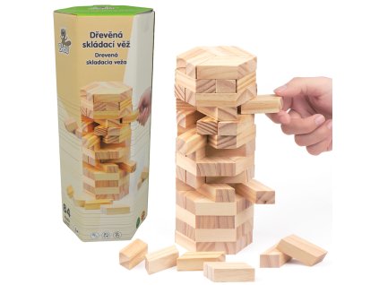 Dřevěná skládací věž 84 ks