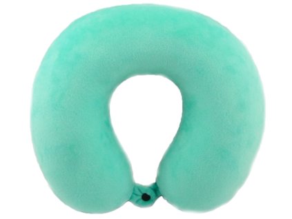 Záhlavník z mikrovlákna s paměťovou pěnou - světle zelený