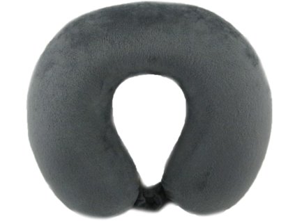 Záhlavník z mikrovlákna s paměťovou pěnou - šedý