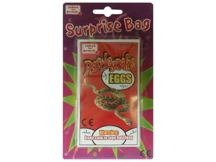 Pytlík s překvapením - vejce chřestýše