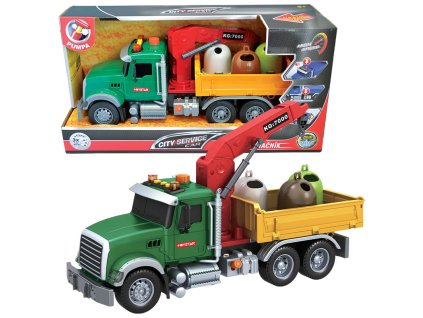 CITY SERVICE CAR - 1:12 Nákladní auto na odvoz tříděného odpadu